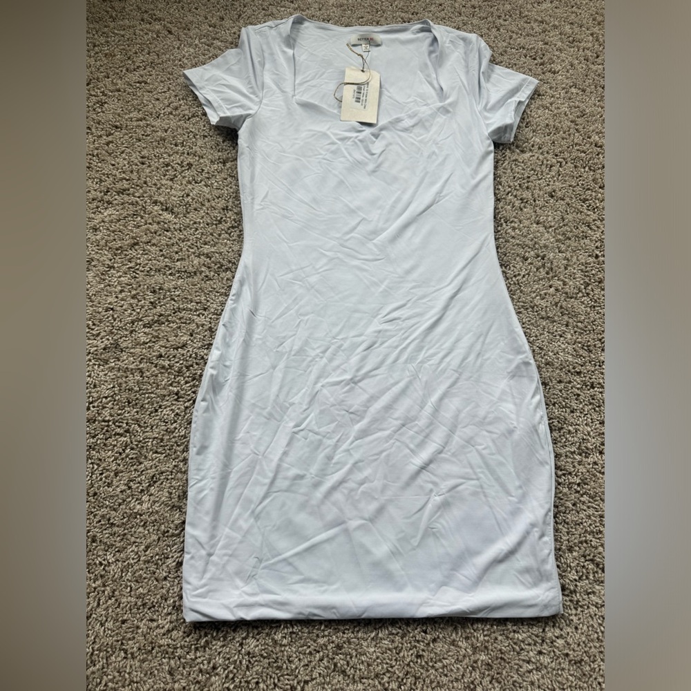 White mini dress
